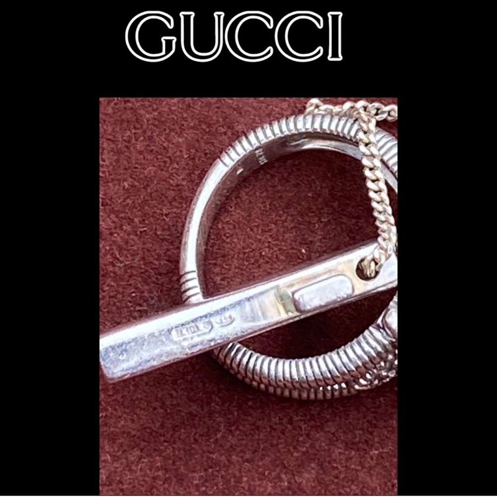 Gucci Silver Cross Pendant Necklace - Picture 4 of 12